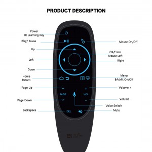 2.4G සහ BT5.0 Dual Mode Wireless Voice Air Mouse