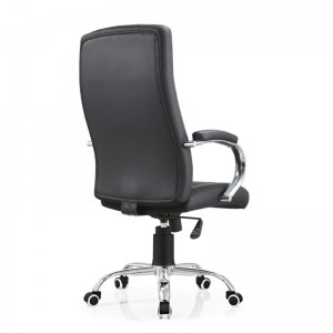 Cómoda cadeira de oficina para ordenador de coiro executivo de Best Buy