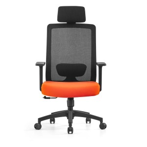 Modern hálós kényelmes irodai szék fejtámlával