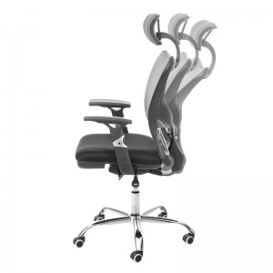 La migliore sedia da ufficio alta ergonomica in rete colorata con braccioli regolabili