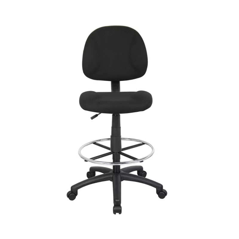 Fabric Drafting Chair with Footring, Armless Featured Image