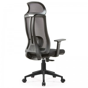 Sab saum toj Zoo High Back Adjustable Swivel Office Chair Nrog Headrest