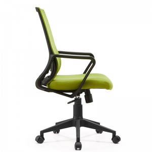 කර්මාන්ත ශාලාව සෘජුවම China Mid Back Fashion Design Swivel Mesh Office Chair with Arms