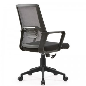 Gyorsan eladó modern fekete hálós forgó irodai szék karokkal