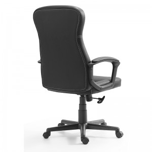 Cadeira de escritório executiva profissional com novo design em couro PU com parte traseira média