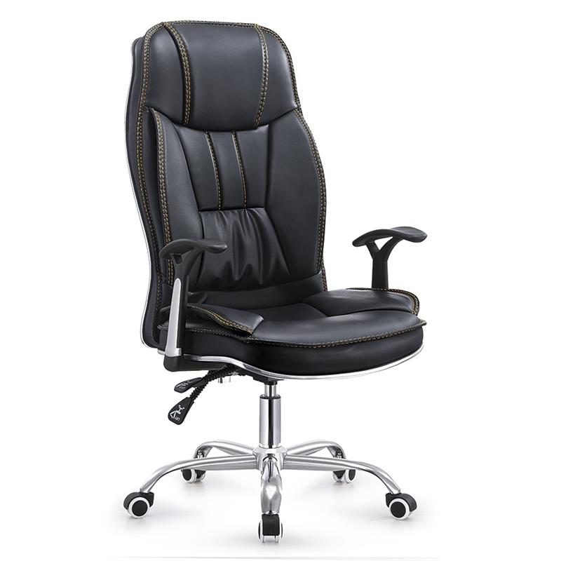 Исполнительный регулируемый кожаный лучший стул домашнего офиса для долгих часов Рекомендуемое изображение