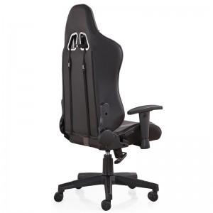 High Back Adjustable Revolving Black Ergonomic Leather Office Gaming Chair