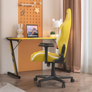 Sedia da gioco ergonomica per PC da ufficio ergonomica in pelle PU con schienale alto OEM con supporto per poggiatesta lombare