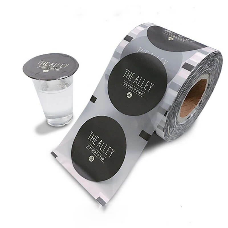 Sekoaelo sa Lijo le Seno Sekoahelo Filimi ea Jelly Bottle Mouth Mouth Plastic Heat Sealing Easy Tear Sealing Film For Automatic Laminating Machine