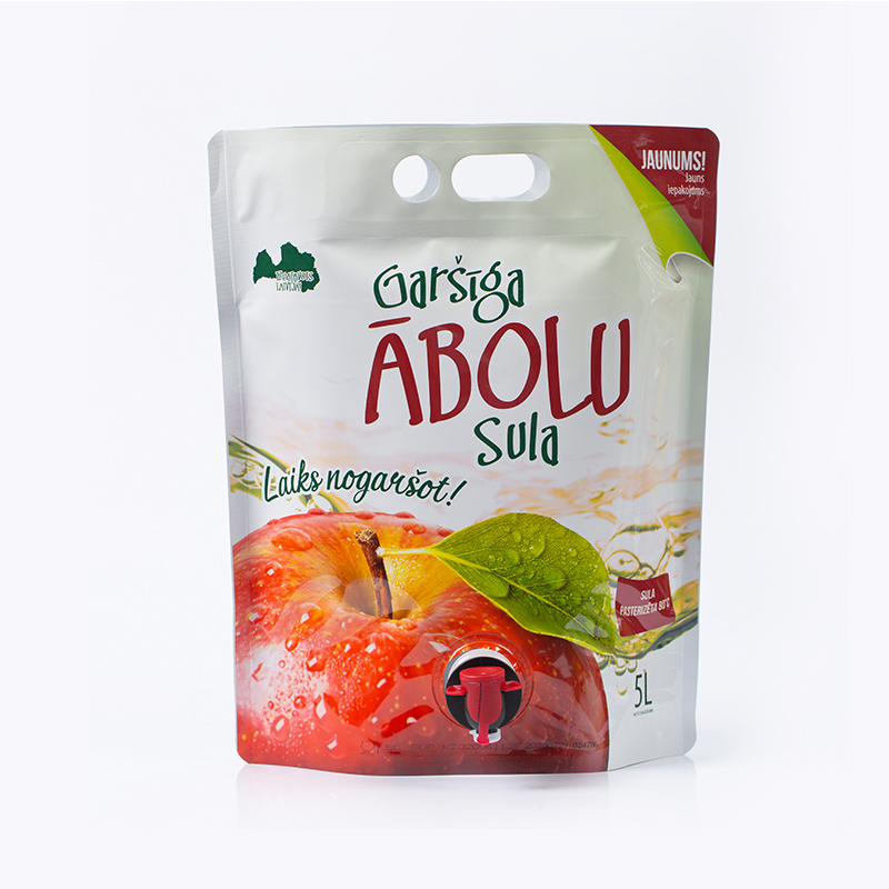 Stand Up Beverage Juice Drink Double Bottom Bag Red Wine Liquid Packaging Featured Image