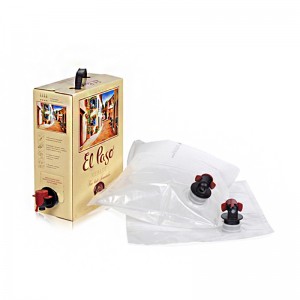 BIB Bag In Box Bolsa de embalaje de plástico para bebidas de vino líquido