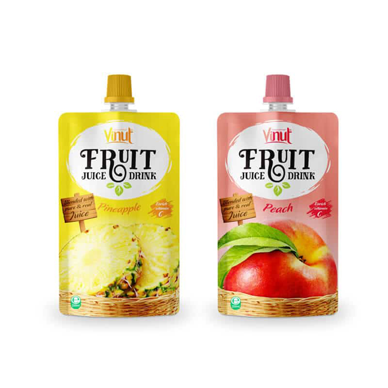 Fruit beverage packaging bag stand up Spout bag