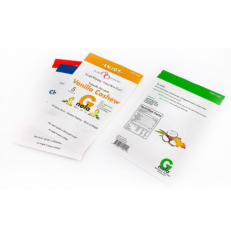 စိတ်ကြိုက်ရိုက်နှိပ်ထားသော Stand Up Pouch Ziplock သကြားလုံး Snack Nut ပလပ်စတစ်အိတ် ဇစ်ပါသော အမှတ်တံဆိပ်အိတ်များ