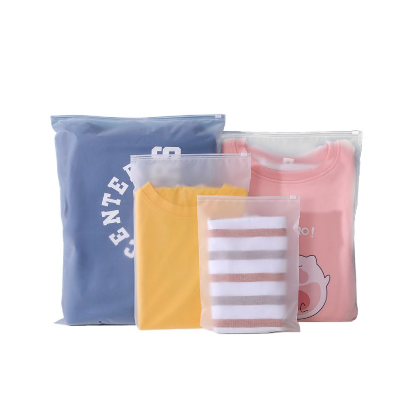 Sacchetto di imballaggio per indumenti in plastica trasparente in PVC satinato