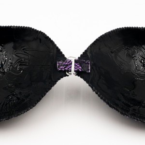 LACE PURPLE TRAPLE TRAPLE Backless putadh UP Fèin-adhesive BRA