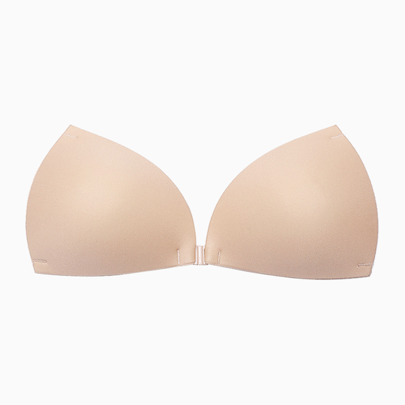 Custom Sticky Front Buckle Wireless Backless Invisible Triangular Cup Bra