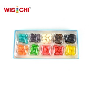 125g box packed with ten colors jelly beans