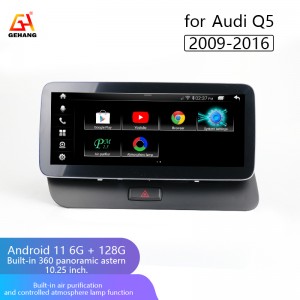Android 11 Car redio 128G ụgbọ ala nwere ọgụgụ isi sistemu carplay dị ọcha maka audi A3A4A5Q5