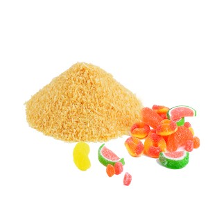 Polvere di gelatina halal commestibile cinese professionale per caramelle