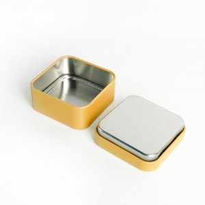 Cosmetics Square Shape Tea tin can TTB-013