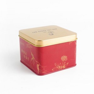 Декоративна квадратна кутия за чай TTB-007