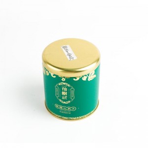 Luxury Cylinder Metallic Gift Tea tin TTC-037