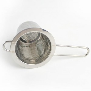 I-Basket Shape Double Handle Metal Tea Infuser Strainer TT-TI002