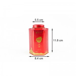 High Quality Double Lid Tea tin can TTC-009