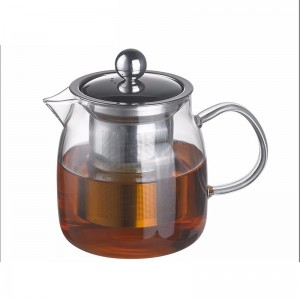 Glass Tea Pot Modernong modelo: TPH-500