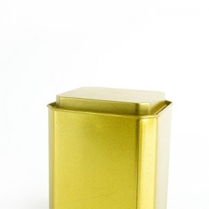 Голяма златна метална кутия за чай TTB-020