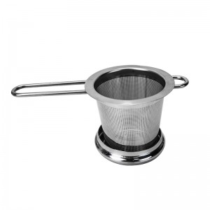 Basket Shape Dobleng Paggunit sa Metal Tea Infuser Strainer TT-TI002