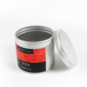 Fabricați cutie de ceai din metal cu vârf cu șurub TTC-023