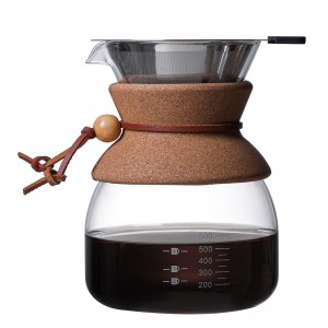 600ml Eco Friendly Hand Drip Pour Over Coffee Tea Maker CP-600RS