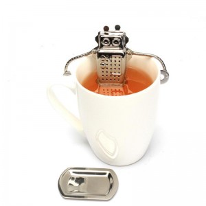 Rozsdamentes acél robot teafilter gyógynövényes fűszerszűrő TT-TI012