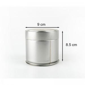 Caja para té de calidad alimentaria de primera calidad con tapa metálica de fácil apertura.