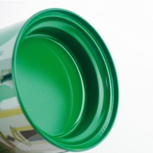 Grüne Teedose mit Doppeldeckel und Metallaufbewahrung, TTC-010