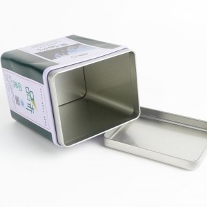 Декоративна празна квадратна алуминиева консервна кутия за чай TTB-019