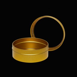 Round gold cake candle packing box para sa maluwag na dahon