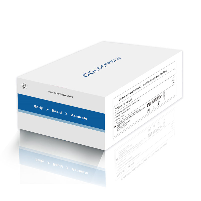 Carbapenem-प्रतिरोधी OXA-23 पत्ता लगाउने K-Set (पार्श्व प्रवाह परख)