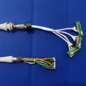 Ultrasonik dönüştürücü kablo tertibatı