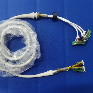 Pemasangan kabel transduser ultrasonik