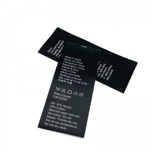 Label perawatan pencucian Pakaian yang disesuaikan GMW-W0007