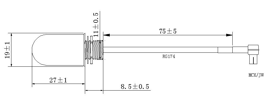 Тэхнічныя характарыстыкі антэны 868 МГц