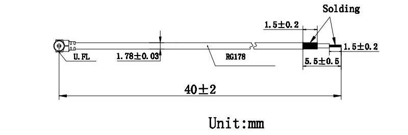 40MM-BXSX RF केबल