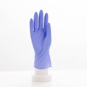 Găng tay nitrile cao su tổng hợp không có bột màu đen pha trộn nitrile vinyl giá rẻ găng tay an toàn làm việc