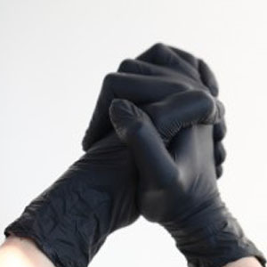 ស្រោមដៃផលិតស្រោមដៃដែលមានភាពធន់ខ្ពស់ក្នុងគ្រួសារ Nitrile Vinyl Blended Gloves ដោយមិនគិតថ្លៃ