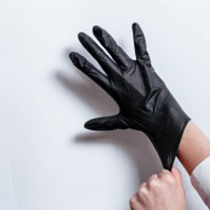 Hoë kwaliteit poeiervrye weggooibare handskoene Pasgemaakte raakskermveiligheidsondersoek Nitril-gemengde handskoene