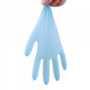 Niestandardowe tanie jednorazowe rękawice nitrylowe jednorazowego użytku z niebieskim proszkiem Cena Producenci Chiny