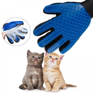 Evcil hayvan tımar saç çıkarıcı kürk fırça penye köpek tımar eldivenleri eldiveni evcil köpek kedi temiz aracı