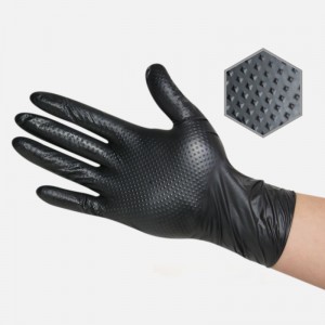Одноразовые нитриловые перчатки с ромбовидной текстурой, нестерильные